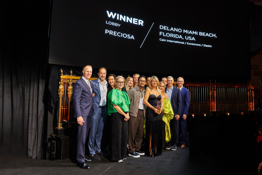 Winning team at AHEAD Americas awards for the Delano Miami Beach project.