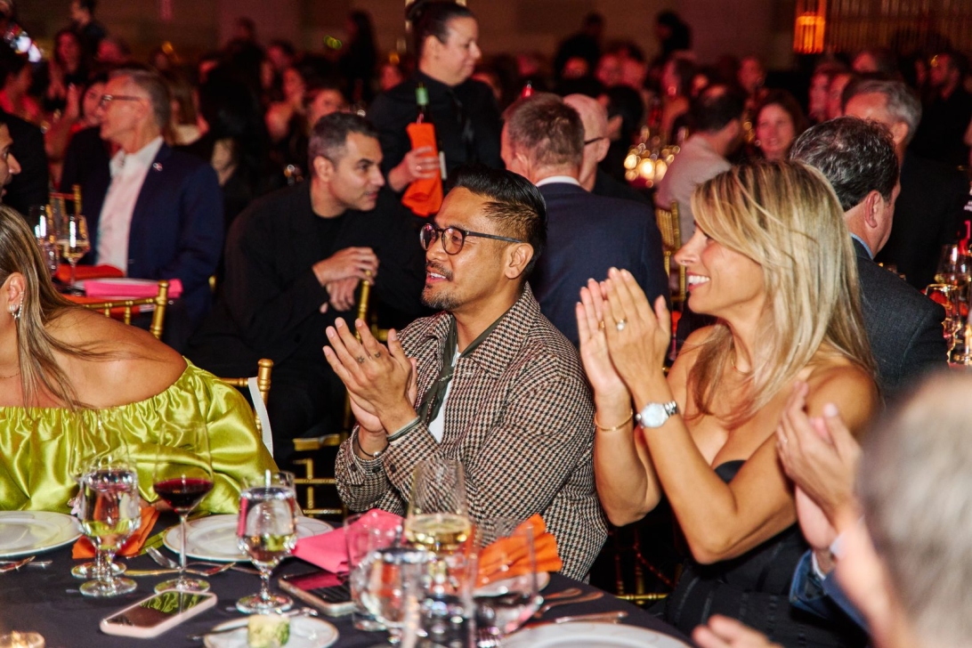Attendees at the evening award ceremony for American hospitality.