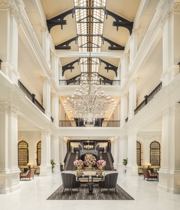 Hlavní loby hotelu Raffles Hotel Singapore
