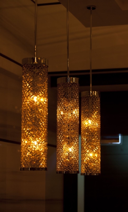 Hotel’s contemporary lighting fixture