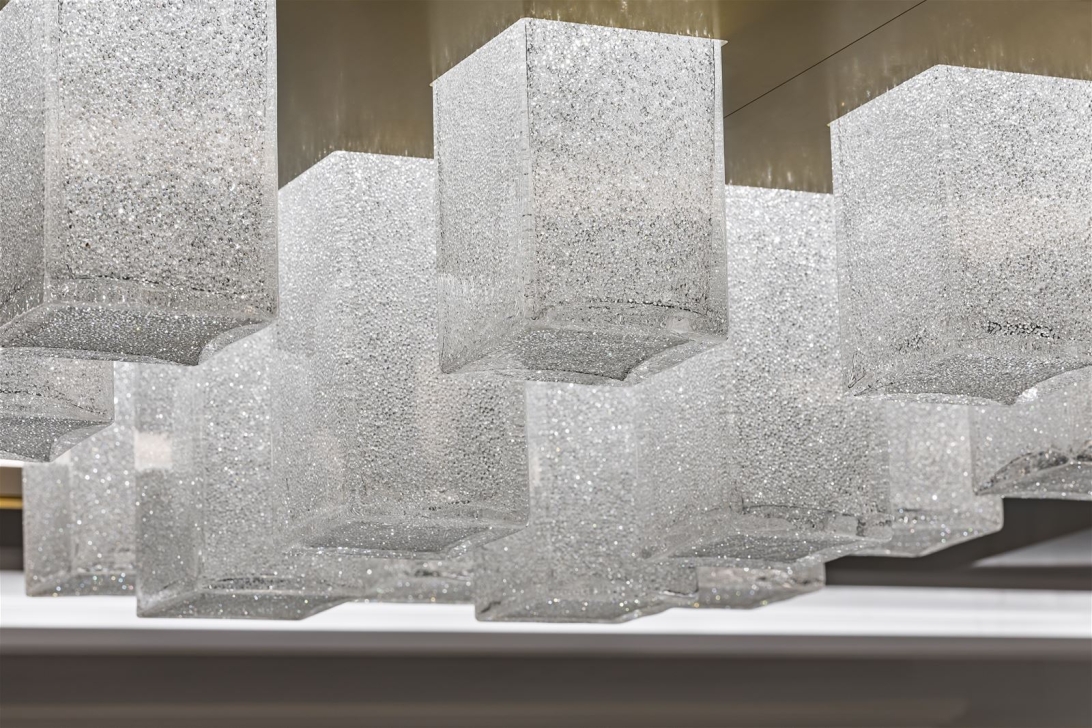 Hand-blown crystal squares