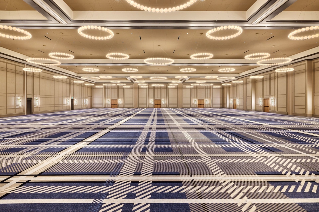 Ballroom with chandeliers