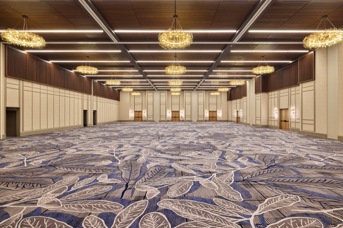 Ballroom with bespoke crystal chandeliers