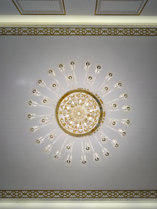 Chandelier viewed from below