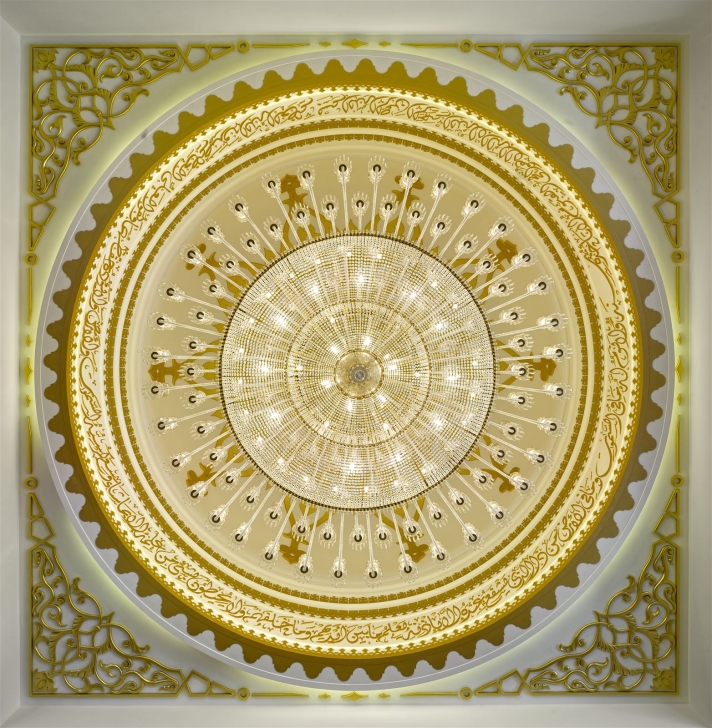 Golden chandelier