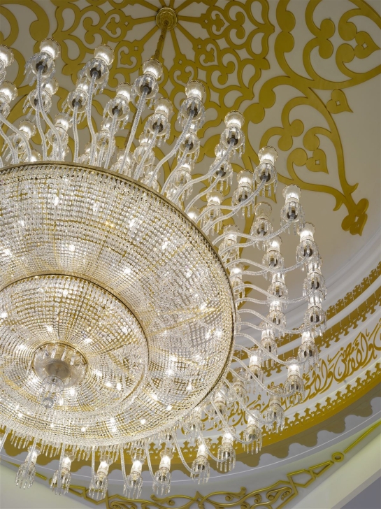Golden chandelier