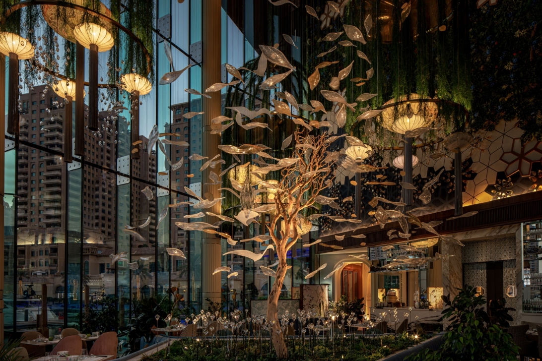 Kai's Songbird Restaurant in the evening