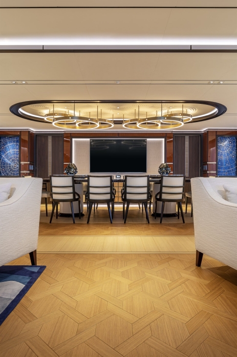 Luminaire for the main deck lounge