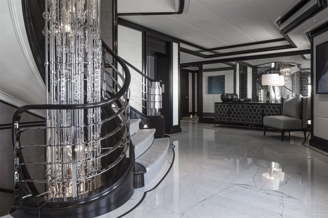 Staircase in the lobby