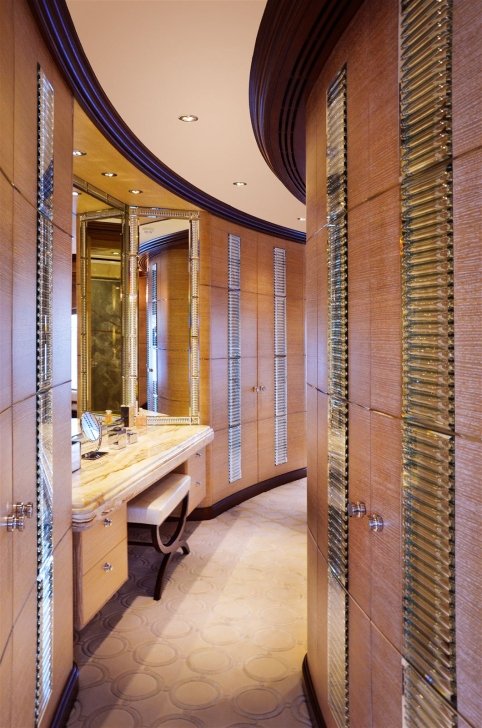Bathroom on board the yacht