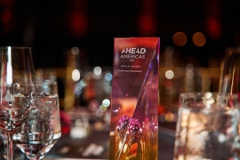 AHEAD Americas Hotel of the Year award at a celebratory event.