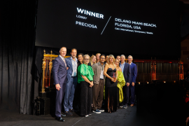 Winning team at AHEAD Americas awards for the Delano Miami Beach project.
