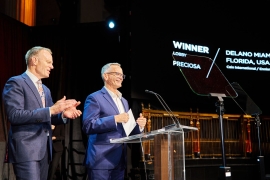 Awarding of the Delano Miami project at the AHEAD Americas ceremony in the USA.