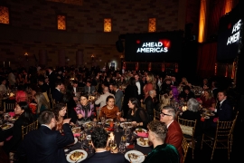 Guests celebrate outstanding hospitality projects at the AHEAD Americas awards dinner.
