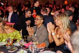 Attendees at the evening award ceremony for American hospitality.