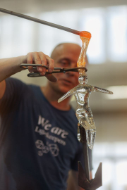 Umělecká výroba skla detail